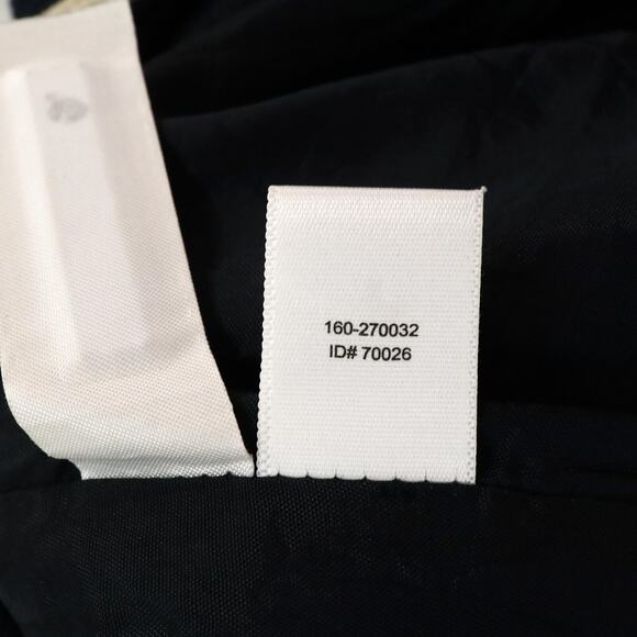 Loft Skirt Womens 0 Navy Blue Ivory Stripe Lined Back Zip Pencil Career Office - Picture 7 of 9